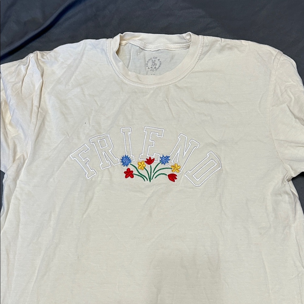 Giving Flowers Cream Short Sleeve Tee